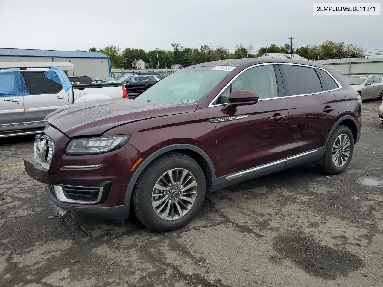 2020 Lincoln Nautilus VIN: 2LMPJ8J95LBL11241 Lot: 73207584