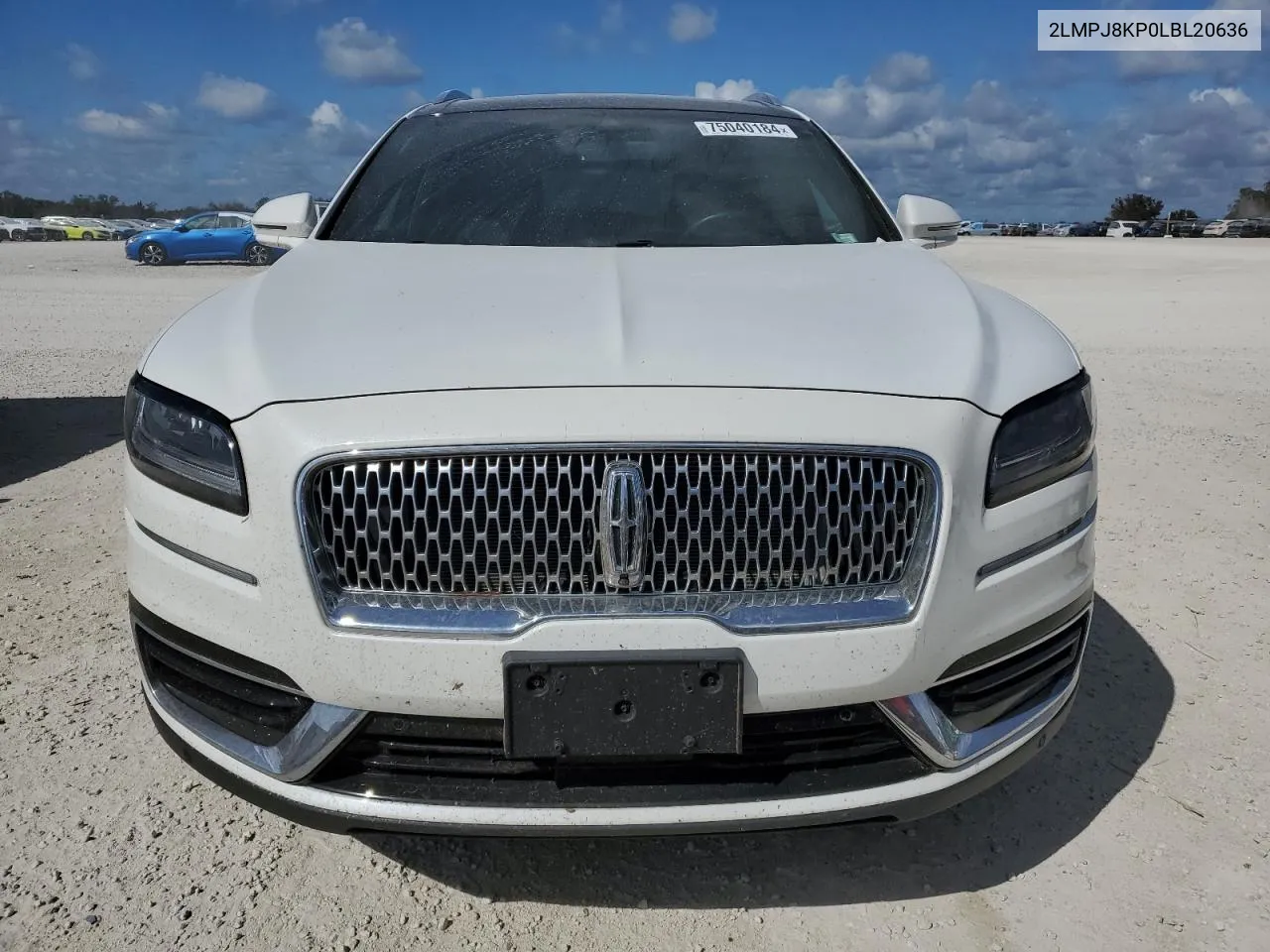 2020 Lincoln Nautilus Reserve VIN: 2LMPJ8KP0LBL20636 Lot: 75040184