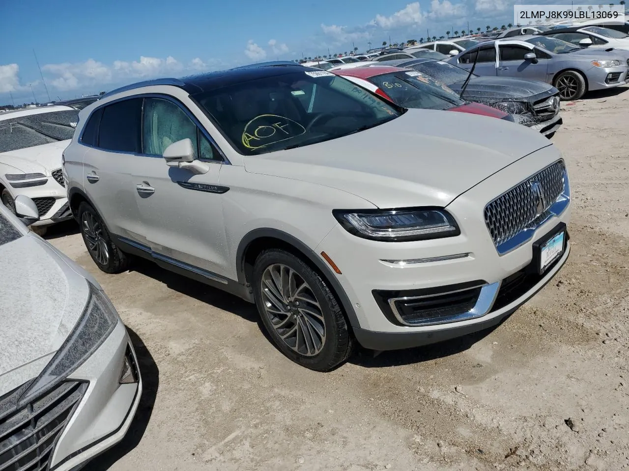 2020 Lincoln Nautilus Reserve VIN: 2LMPJ8K99LBL13069 Lot: 75661164