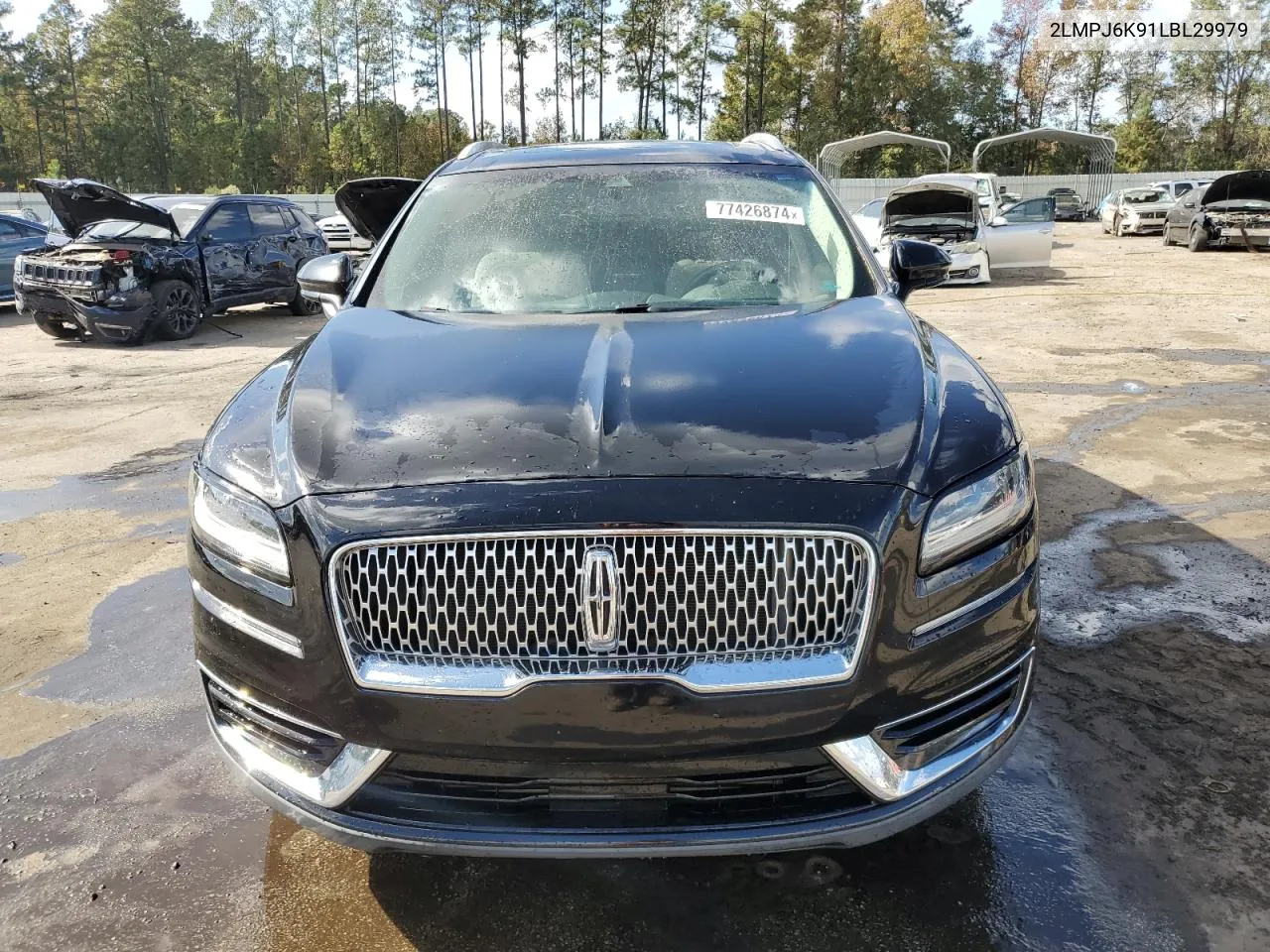 2020 Lincoln Nautilus Reserve VIN: 2LMPJ6K91LBL29979 Lot: 77426874