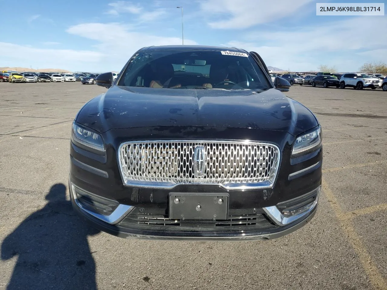 2020 Lincoln Nautilus Reserve VIN: 2LMPJ6K98LBL31714 Lot: 78455084