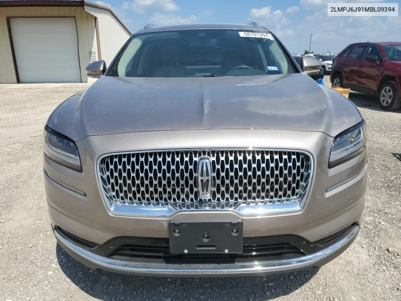 2021 Lincoln Nautilus VIN: 2LMPJ6J91MBL09394 Lot: 58791394