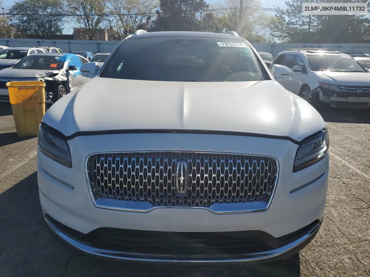 2021 Lincoln Nautilus Reserve VIN: 2LMPJ8KP4MBL11732 Lot: 73655714