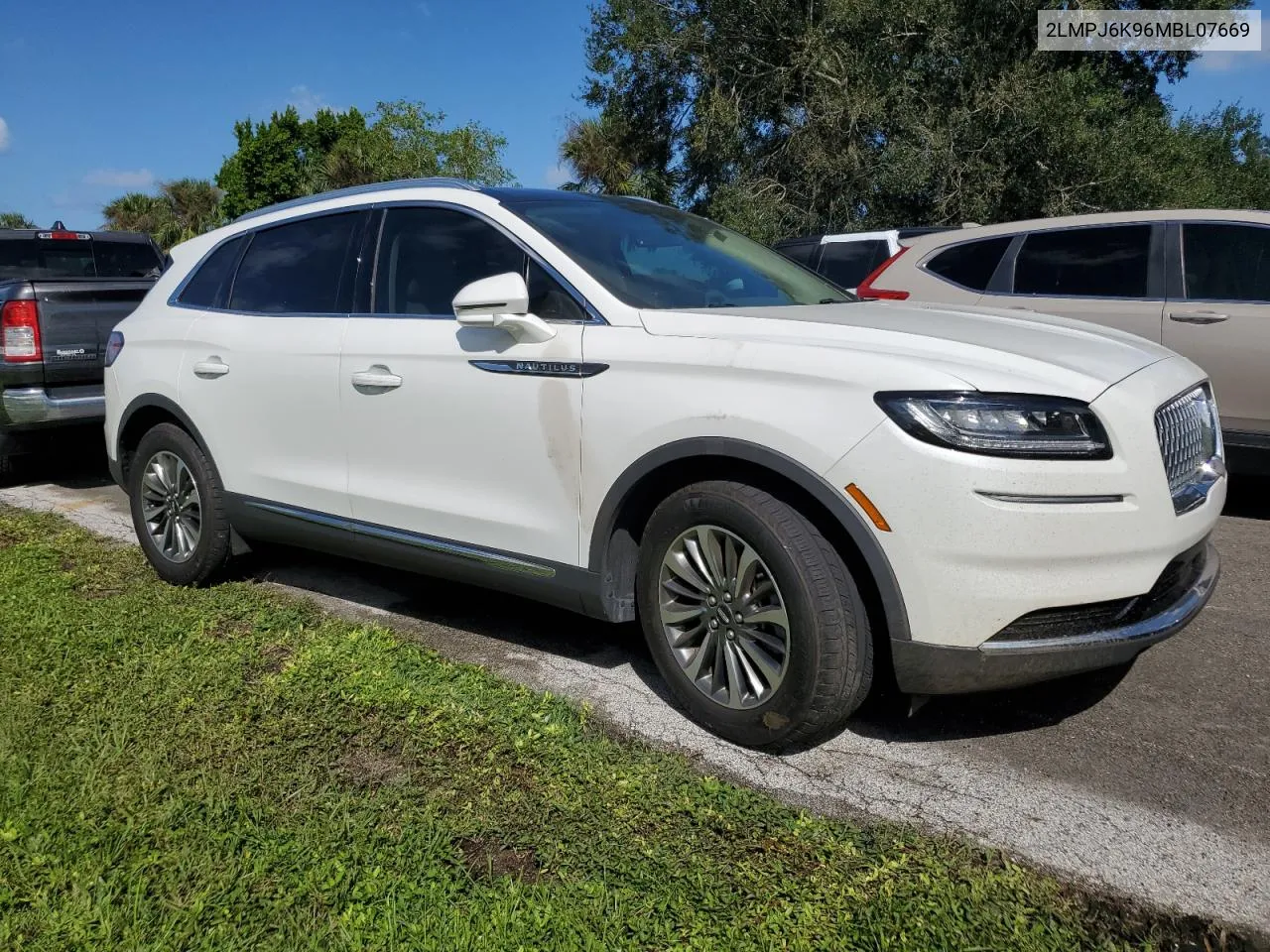 2021 Lincoln Nautilus Reserve VIN: 2LMPJ6K96MBL07669 Lot: 74253164