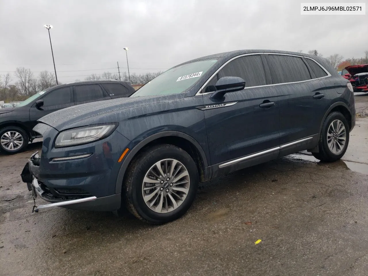 2021 Lincoln Nautilus VIN: 2LMPJ6J96MBL02571 Lot: 81578344