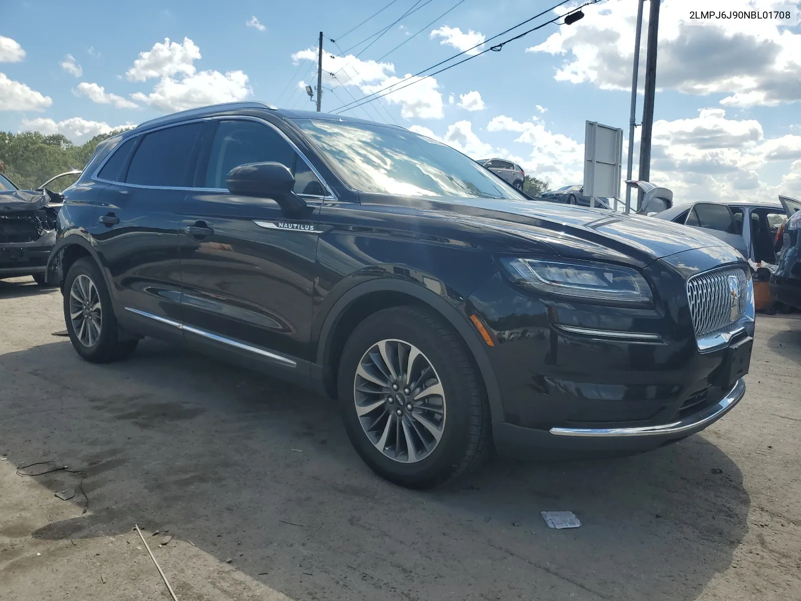 2022 Lincoln Nautilus VIN: 2LMPJ6J90NBL01708 Lot: 62589354