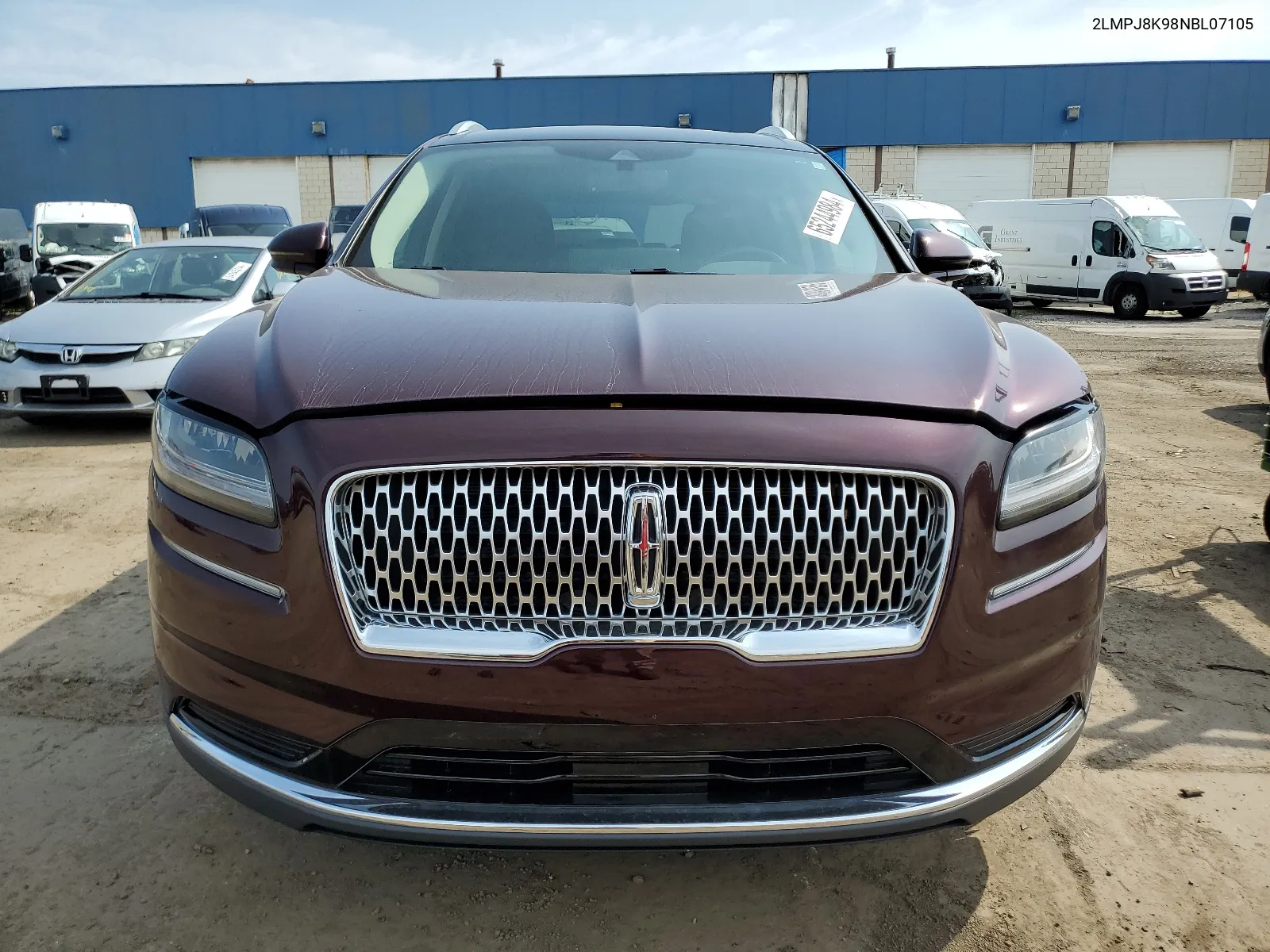 2022 Lincoln Nautilus Reserve VIN: 2LMPJ8K98NBL07105 Lot: 65244984