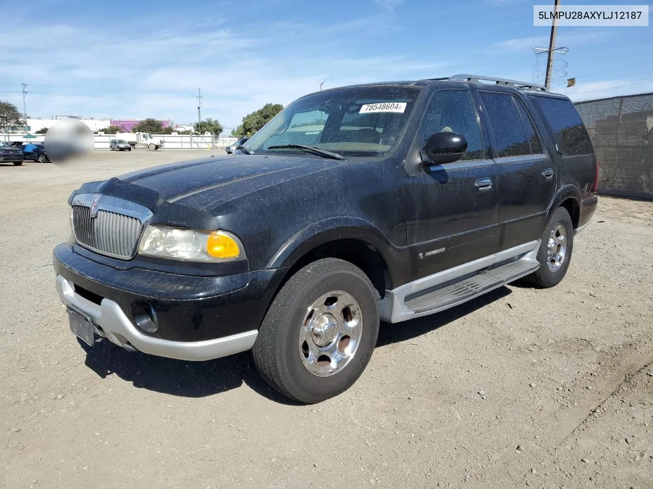 2000 Lincoln Navigator VIN: 5LMPU28AXYLJ12187 Lot: 78548604