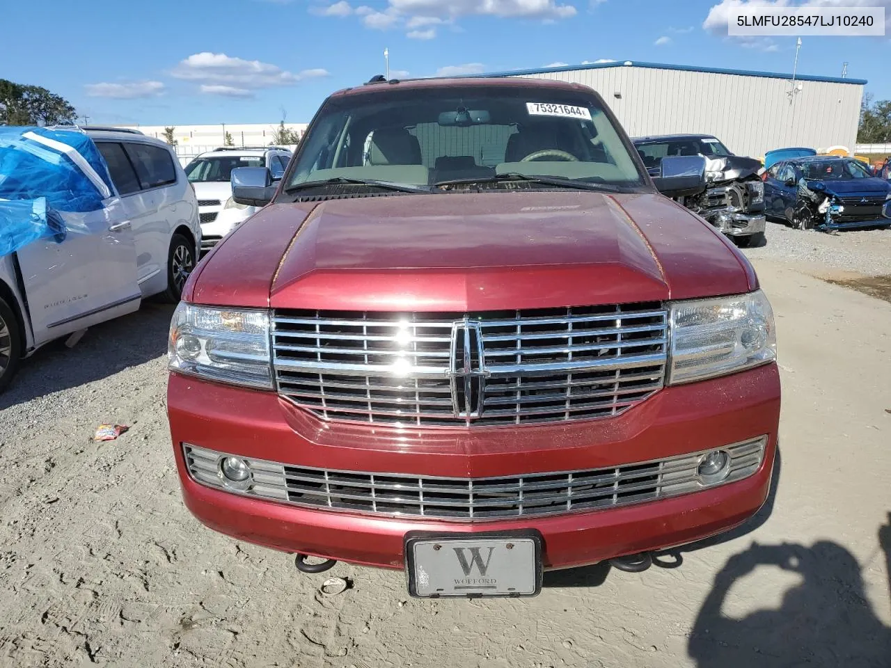 2007 Lincoln Navigator VIN: 5LMFU28547LJ10240 Lot: 75321644