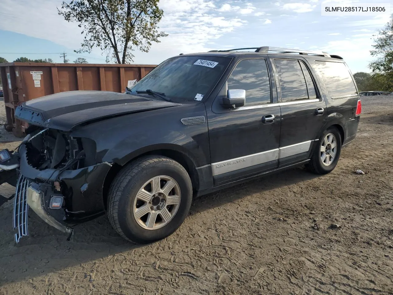 2007 Lincoln Navigator VIN: 5LMFU28517LJ18506 Lot: 75401454