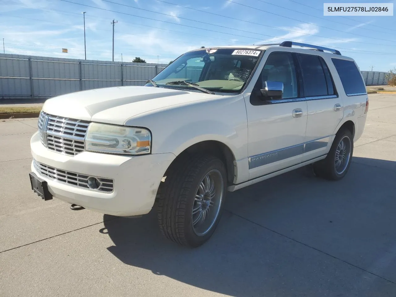 2008 Lincoln Navigator VIN: 5LMFU27578LJ02846 Lot: 80276374