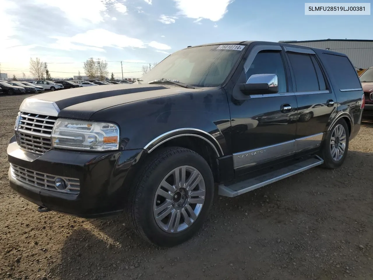 2009 Lincoln Navigator VIN: 5LMFU28519LJ00381 Lot: 76010714