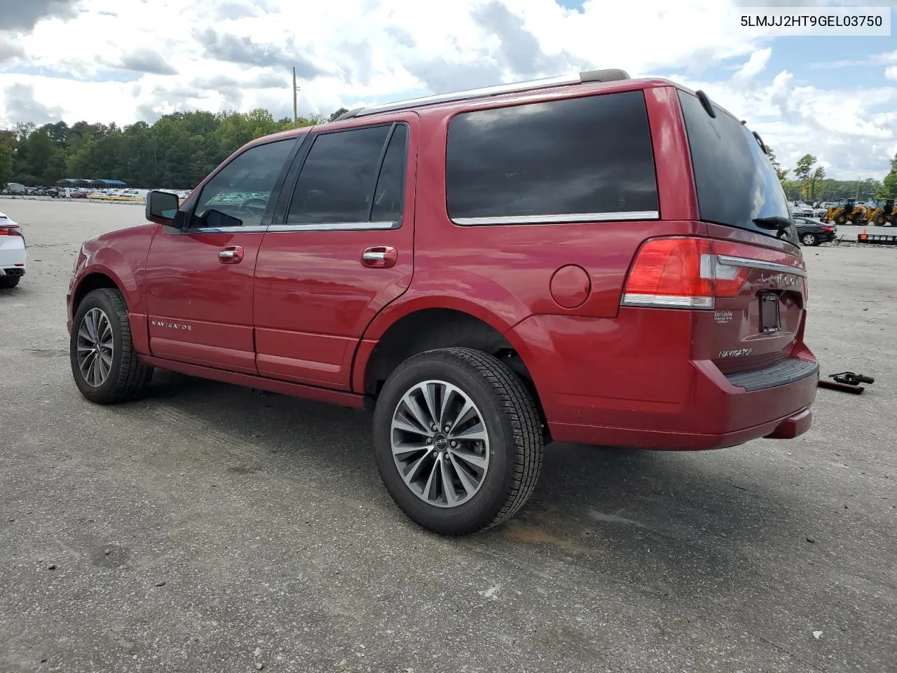 2016 Lincoln Navigator Select VIN: 5LMJJ2HT9GEL03750 Lot: 72502754