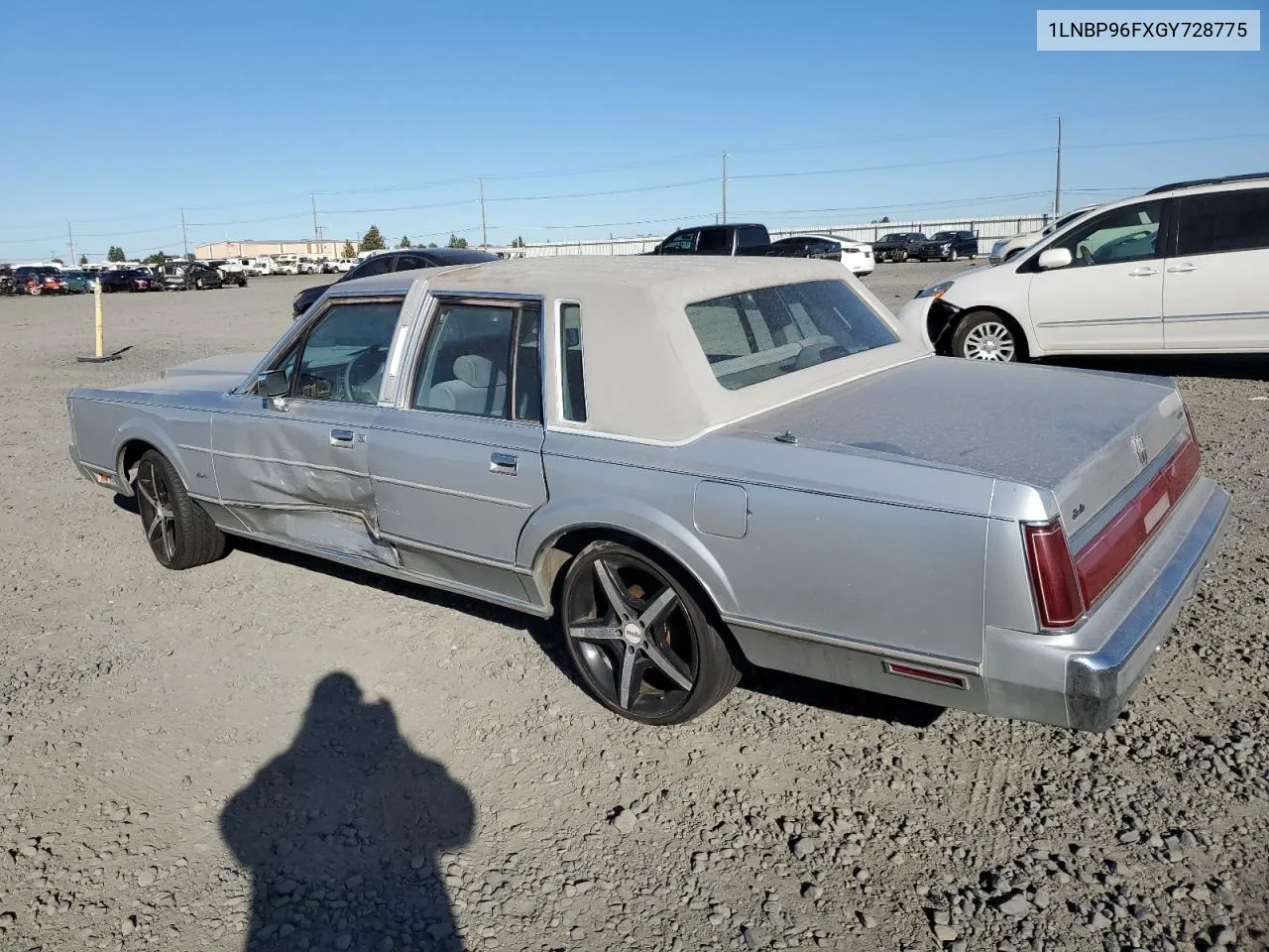 1986 Lincoln Town Car VIN: 1LNBP96FXGY728775 Lot: 72062924