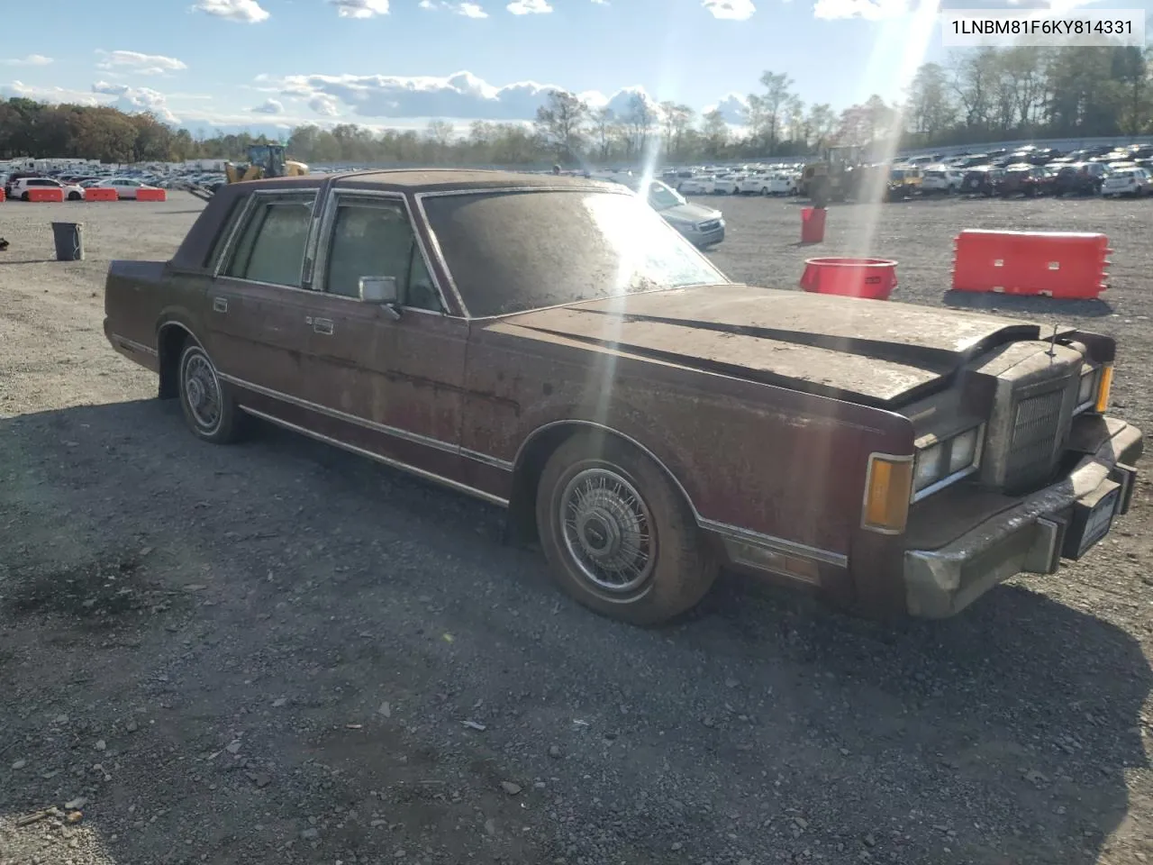 1989 Lincoln Town Car VIN: 1LNBM81F6KY814331 Lot: 75617984