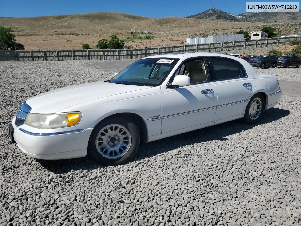 1998 Lincoln Town Car Cartier VIN: 1LNFM83W5WY712233 Lot: 59182644