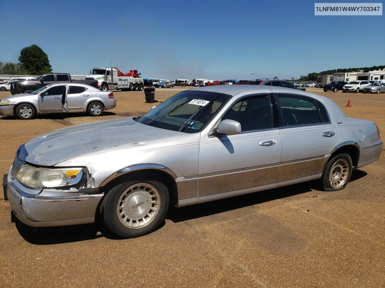 1998 Lincoln Town Car Executive VIN: 1LNFM81W4WY703347 Lot: 70716514