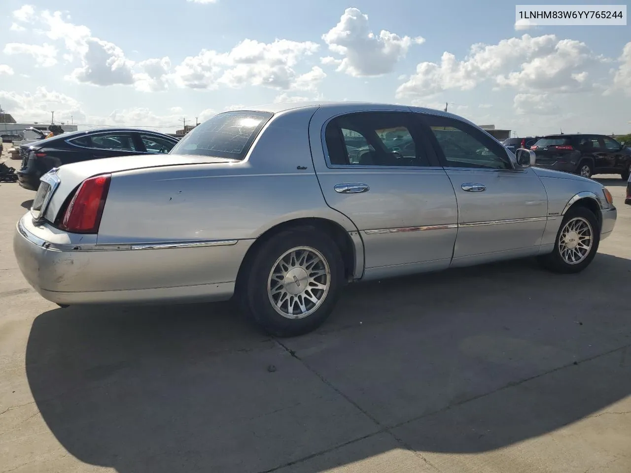 2000 Lincoln Town Car Cartier VIN: 1LNHM83W6YY765244 Lot: 64204894