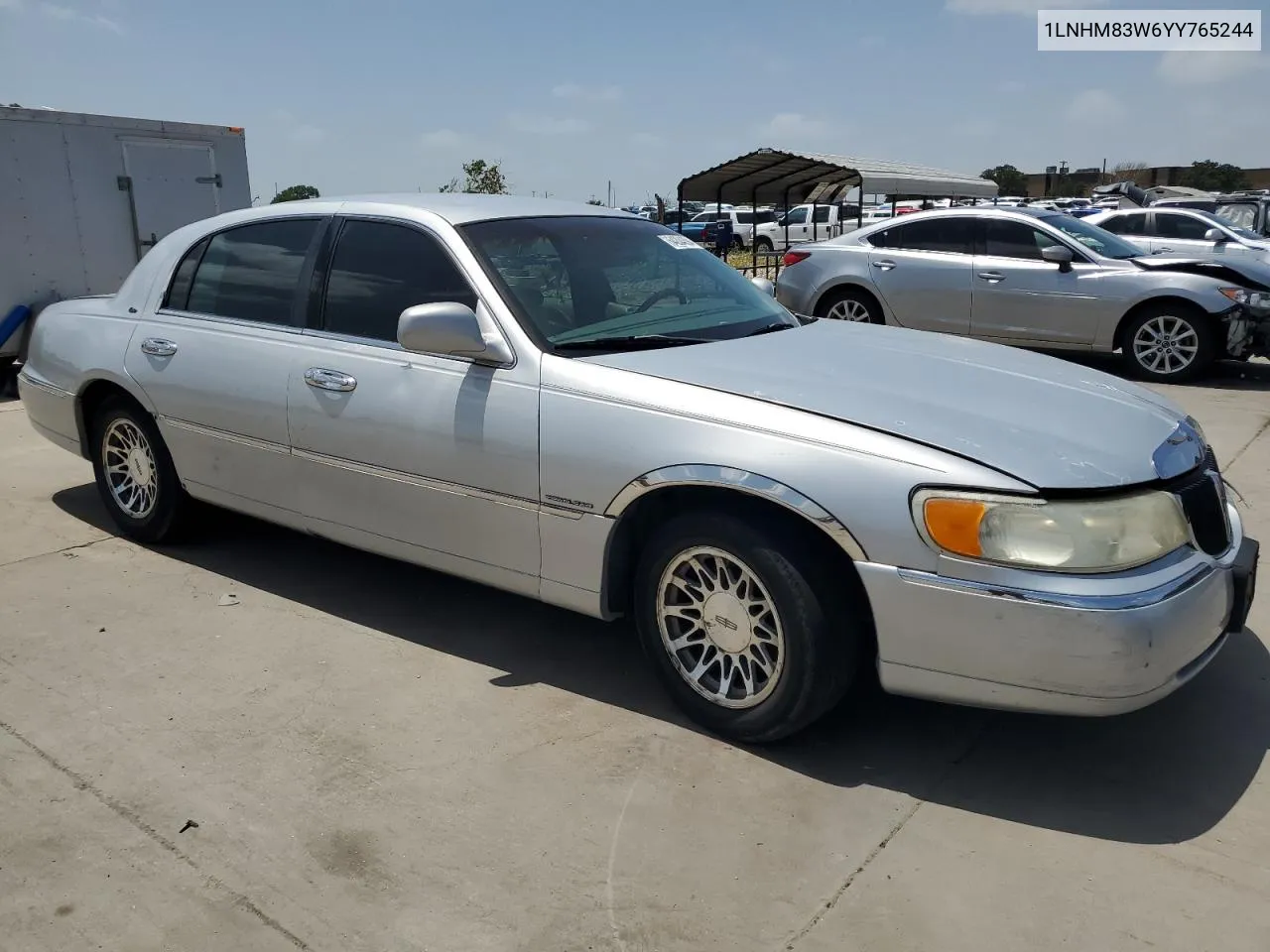 2000 Lincoln Town Car Cartier VIN: 1LNHM83W6YY765244 Lot: 64204894