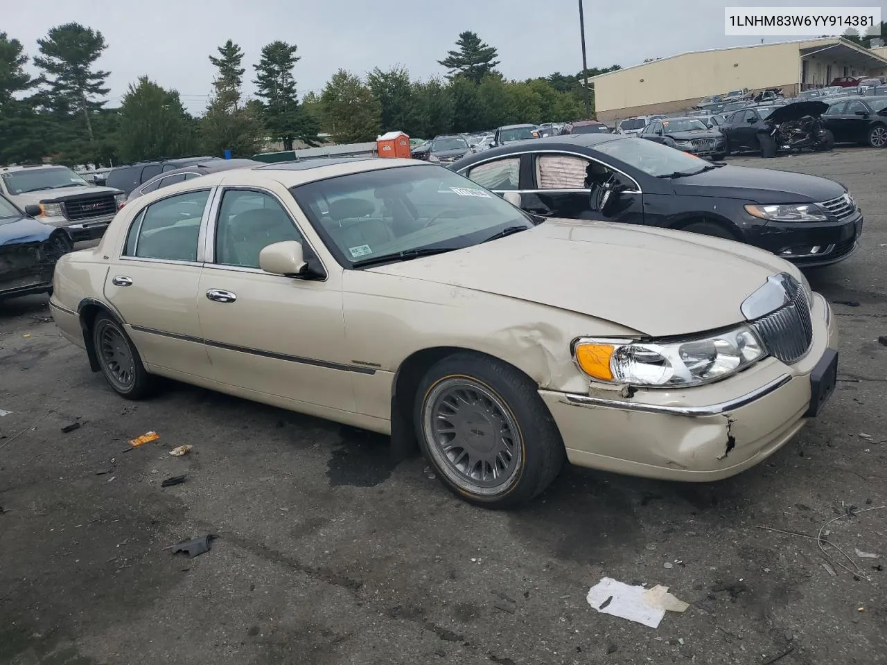 2000 Lincoln Town Car Cartier VIN: 1LNHM83W6YY914381 Lot: 71794694