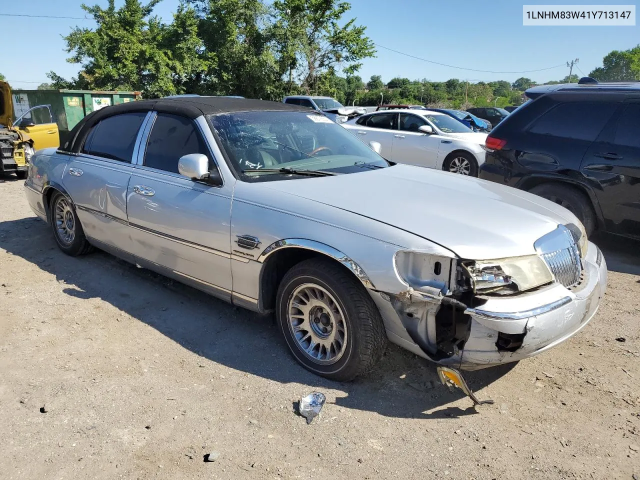 2001 Lincoln Town Car Cartier VIN: 1LNHM83W41Y713147 Lot: 70507754