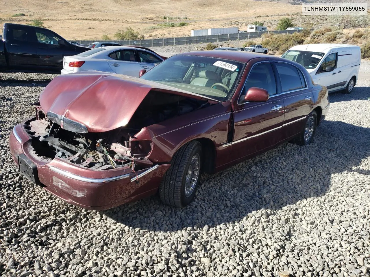 2001 Lincoln Town Car Executive VIN: 1LNHM81W11Y659065 Lot: 71554194