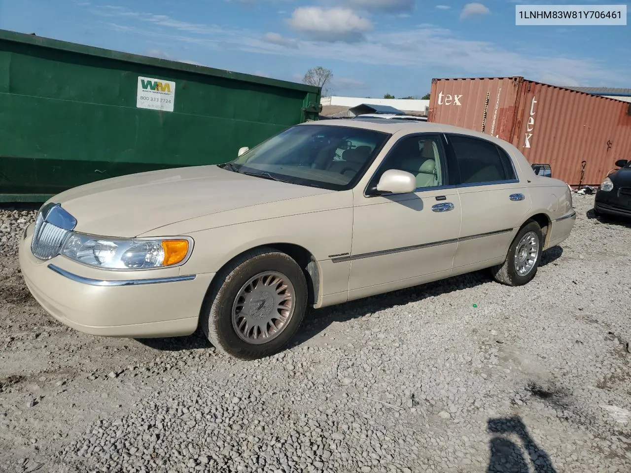 2001 Lincoln Town Car Cartier VIN: 1LNHM83W81Y706461 Lot: 80013044