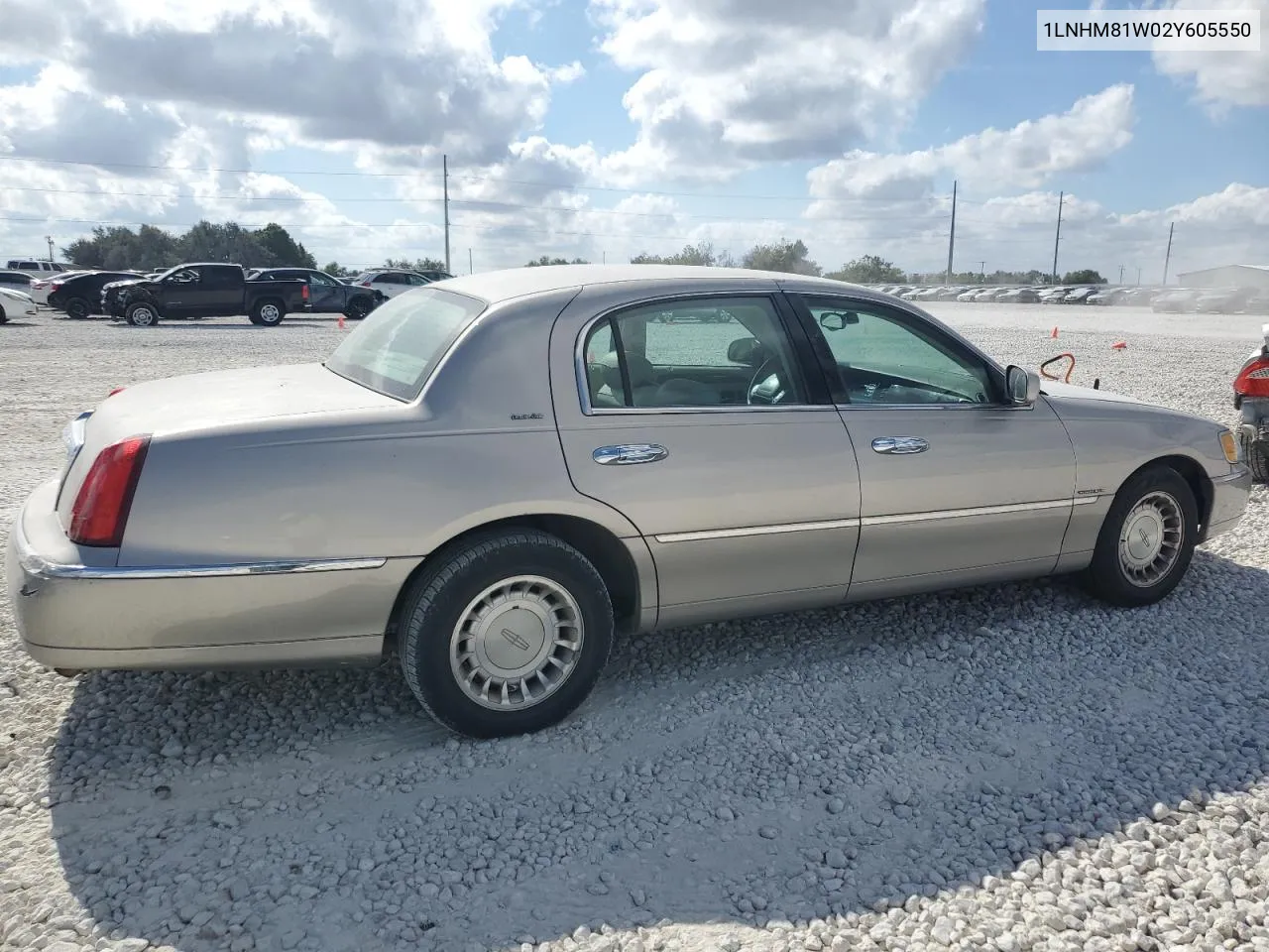 2002 Lincoln Town Car Executive VIN: 1LNHM81W02Y605550 Lot: 77754154