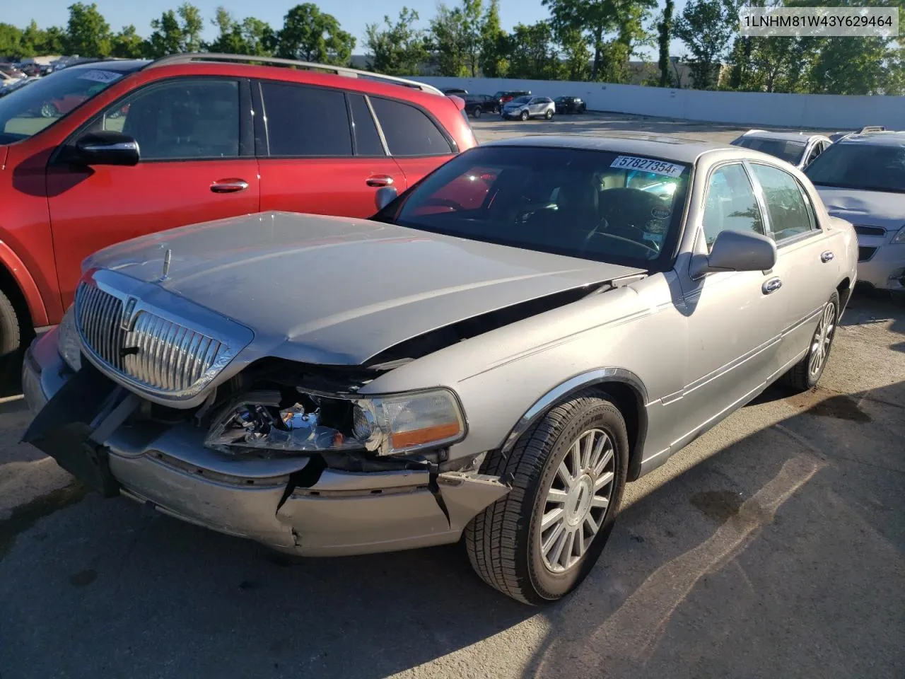 2003 Lincoln Town Car Executive VIN: 1LNHM81W43Y629464 Lot: 57827354