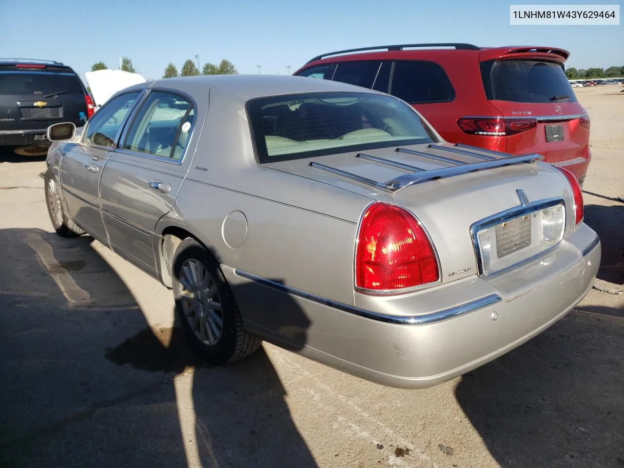 2003 Lincoln Town Car Executive VIN: 1LNHM81W43Y629464 Lot: 57827354