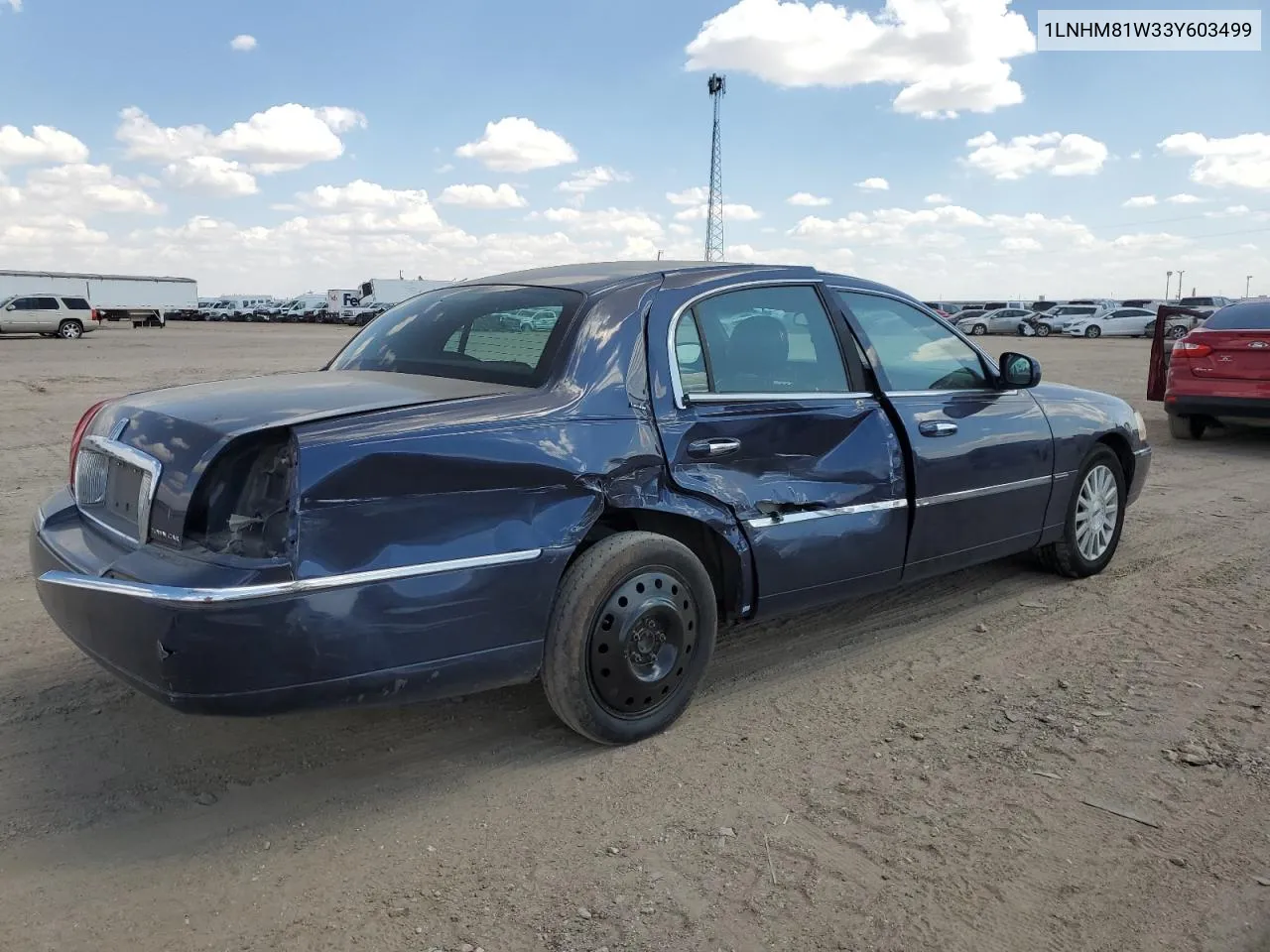 2003 Lincoln Town Car Executive VIN: 1LNHM81W33Y603499 Lot: 71956254