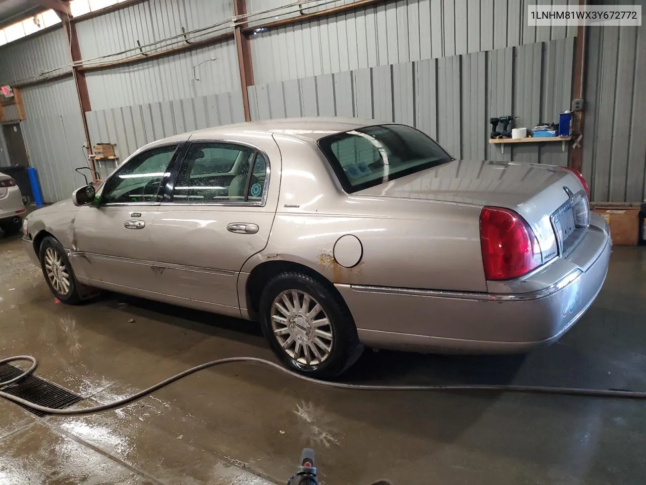 2003 Lincoln Town Car Executive VIN: 1LNHM81WX3Y672772 Lot: 76746414