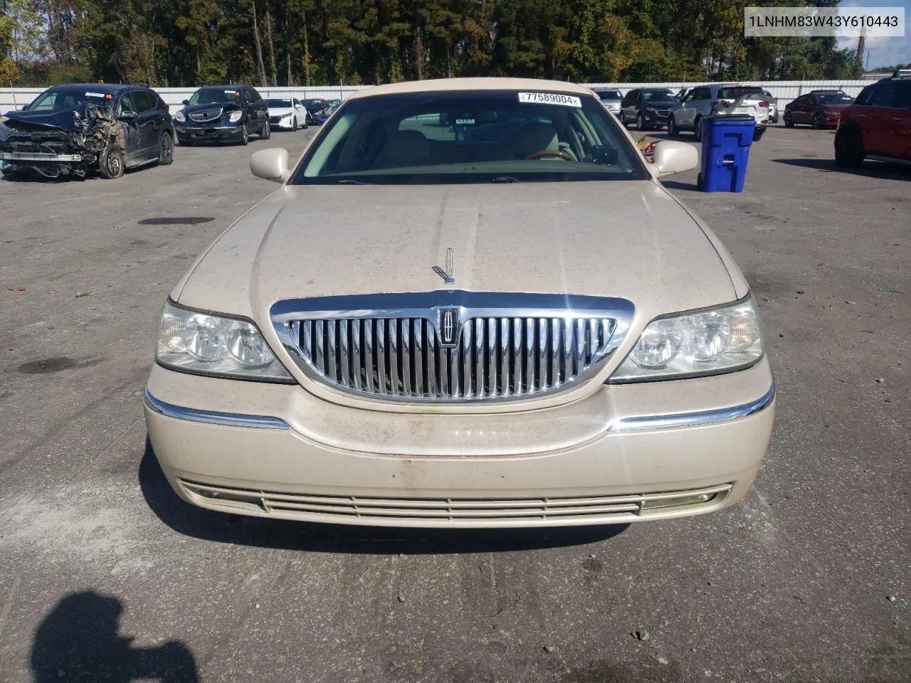 2003 Lincoln Town Car Cartier VIN: 1LNHM83W43Y610443 Lot: 77589004