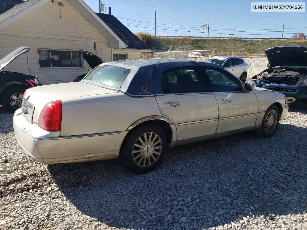 2003 Lincoln Town Car Executive VIN: 1LNHM81W53Y704656 Lot: 77767034