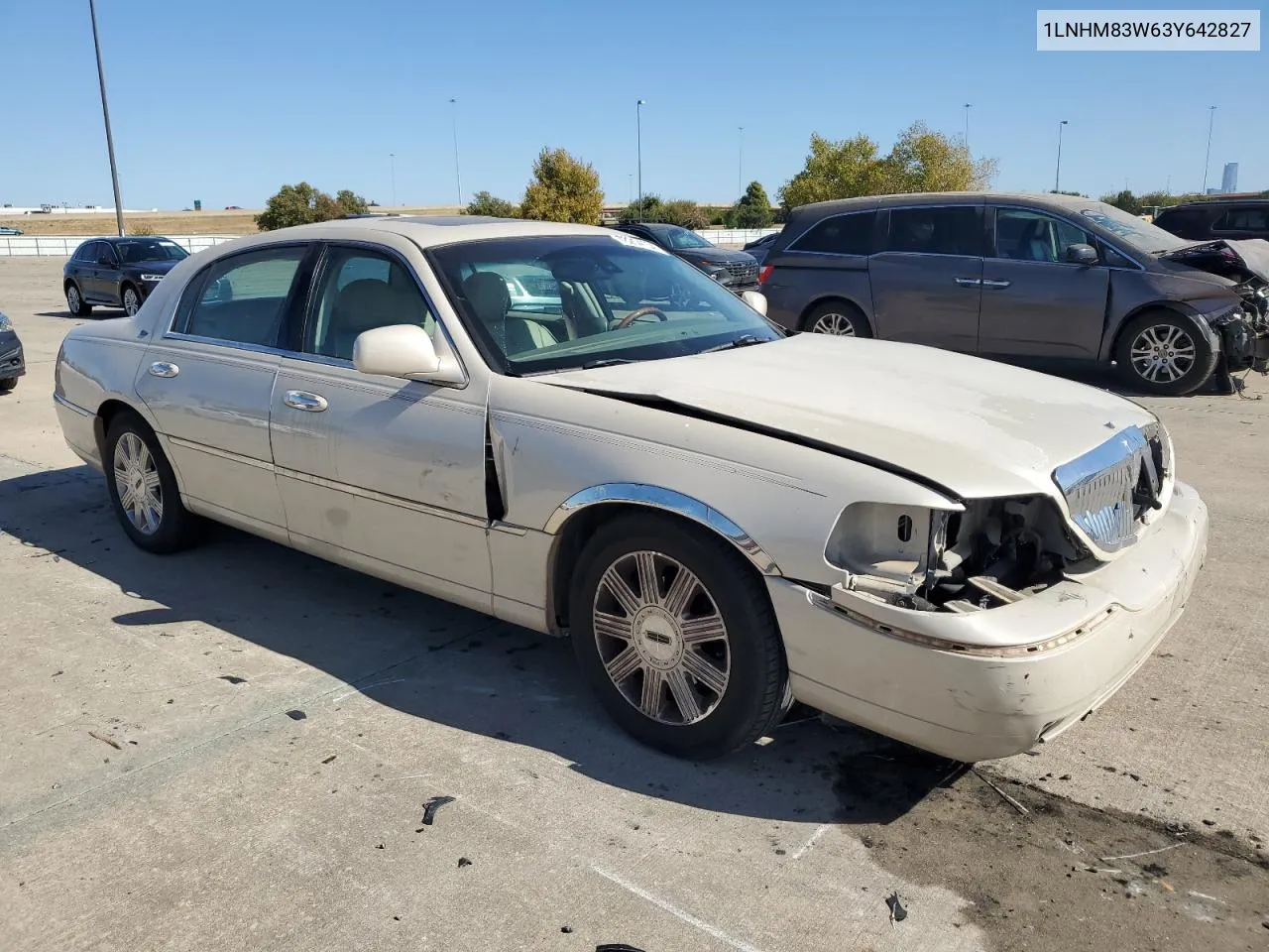 2003 Lincoln Town Car Cartier VIN: 1LNHM83W63Y642827 Lot: 78254154