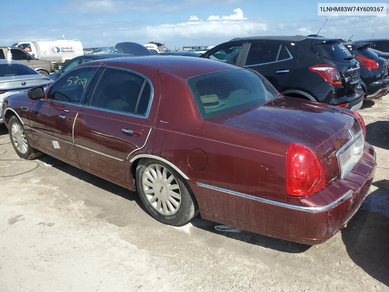 2004 Lincoln Town Car Ultimate VIN: 1LNHM83W74Y609367 Lot: 77029054