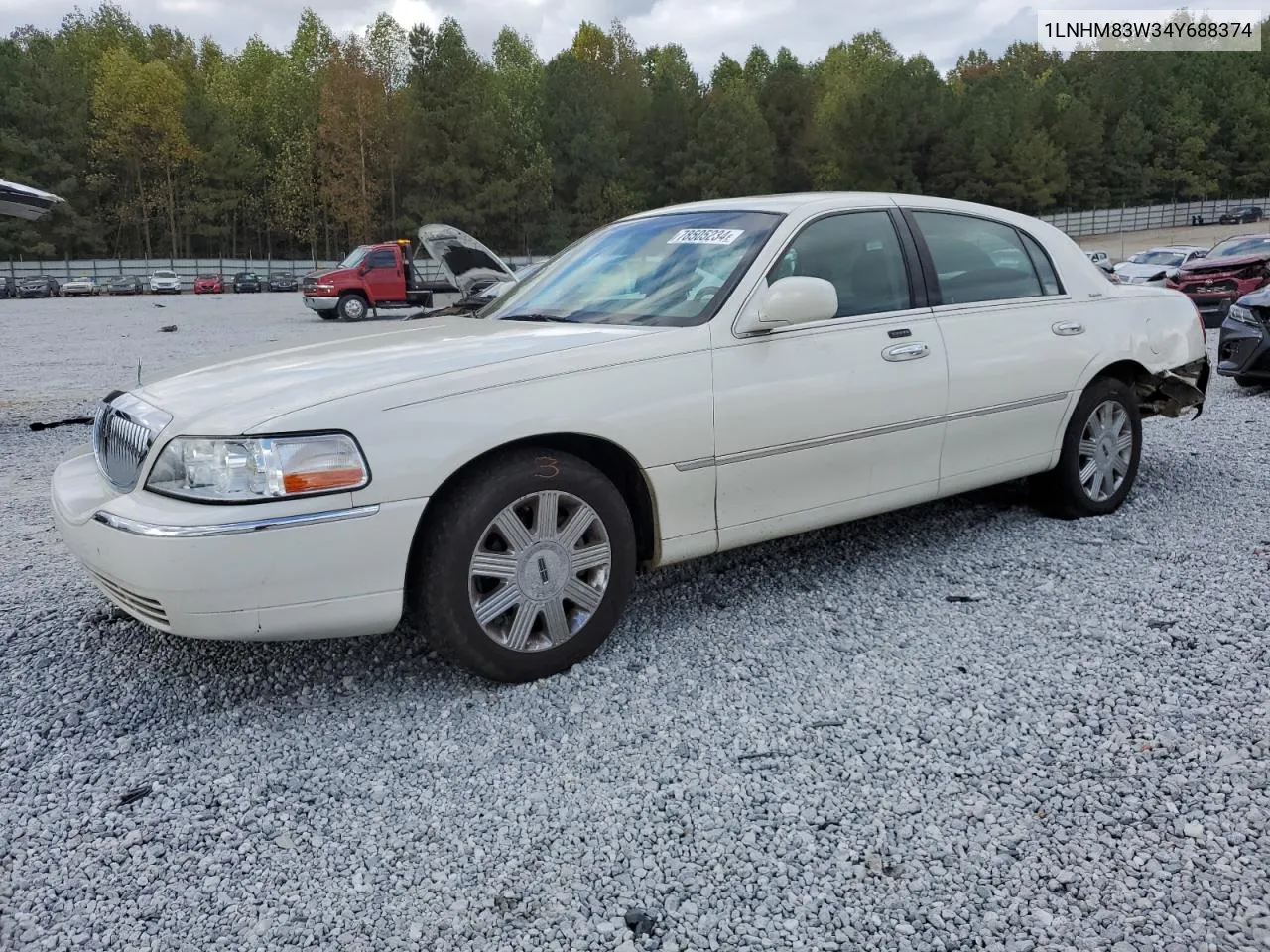 2004 Lincoln Town Car Ultimate VIN: 1LNHM83W34Y688374 Lot: 78505234