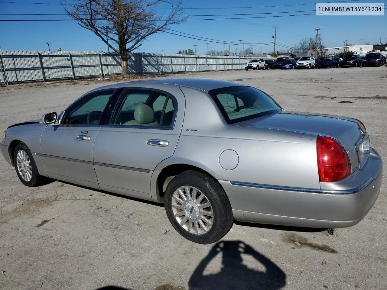 2004 Lincoln Town Car Executive VIN: 1LNHM81W14Y641234 Lot: 80115244