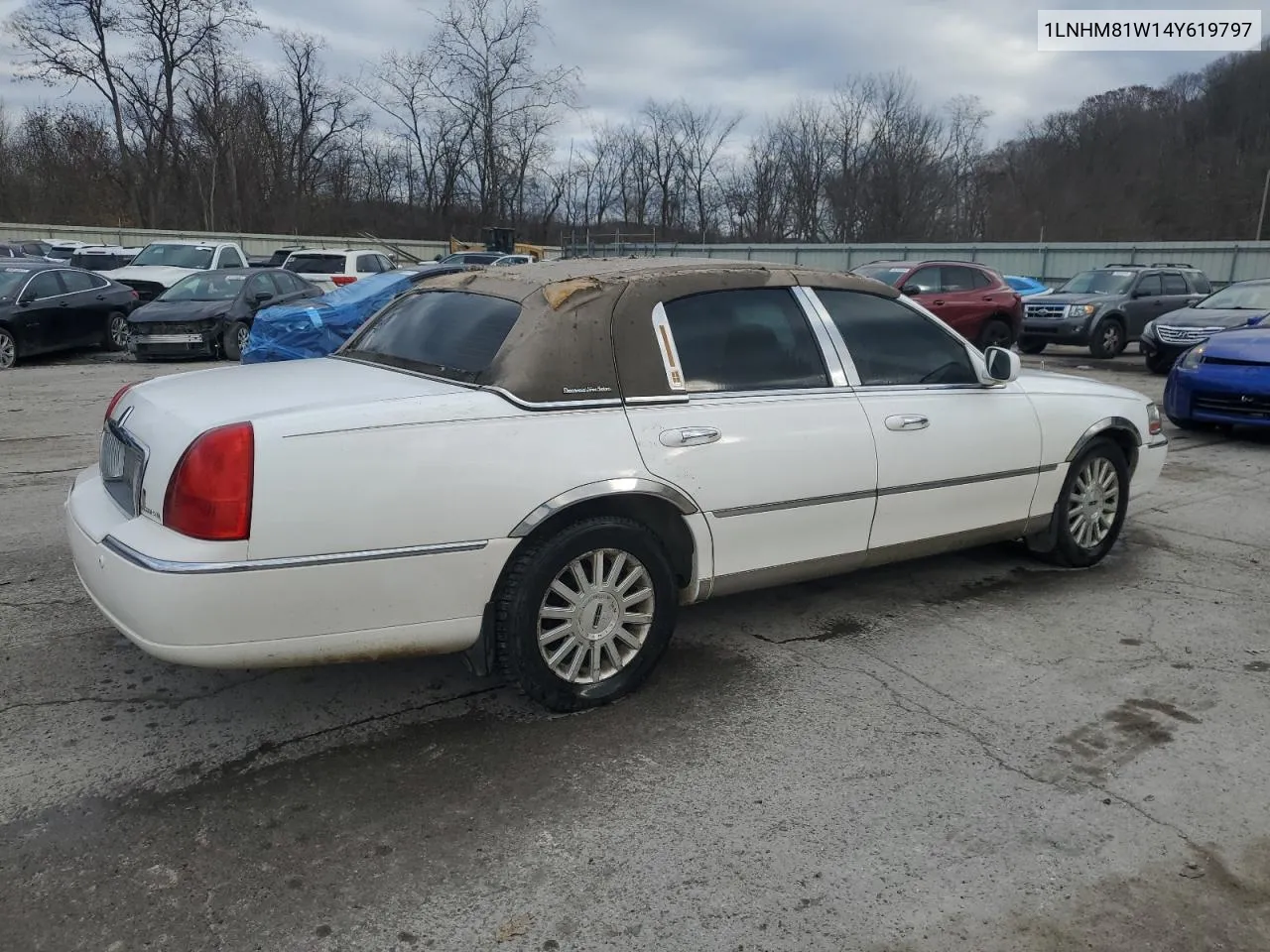 2004 Lincoln Town Car Executive VIN: 1LNHM81W14Y619797 Lot: 80260604