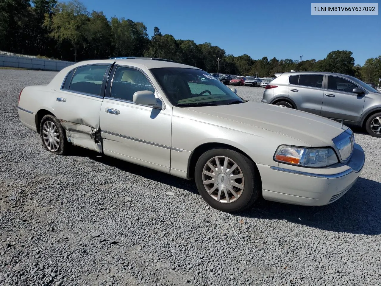 2006 Lincoln Town Car Signature VIN: 1LNHM81V66Y637092 Lot: 75864414