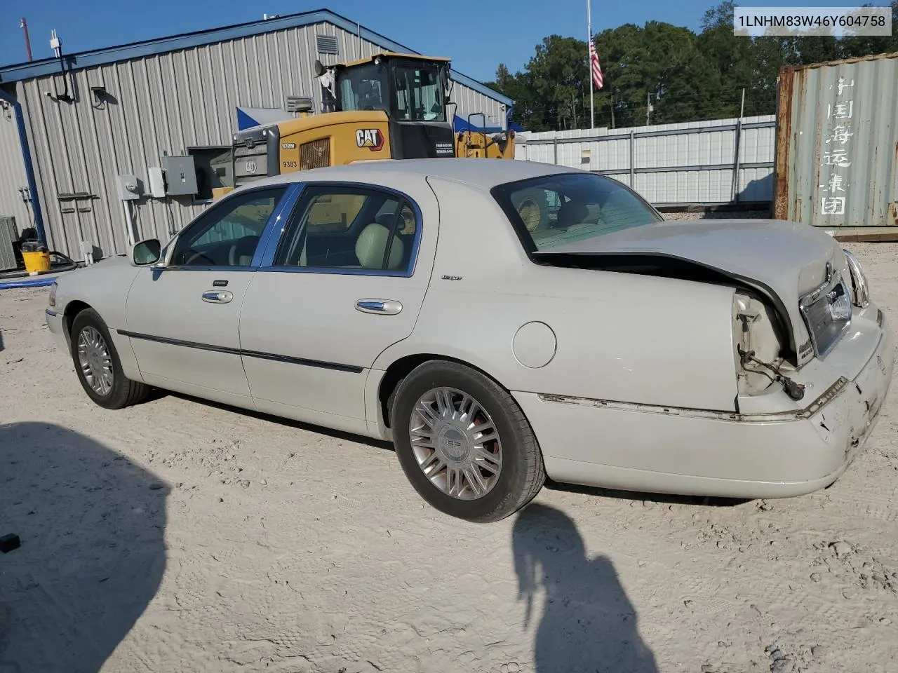 2006 Lincoln Town Car Designer VIN: 1LNHM83W46Y604758 Lot: 77811404