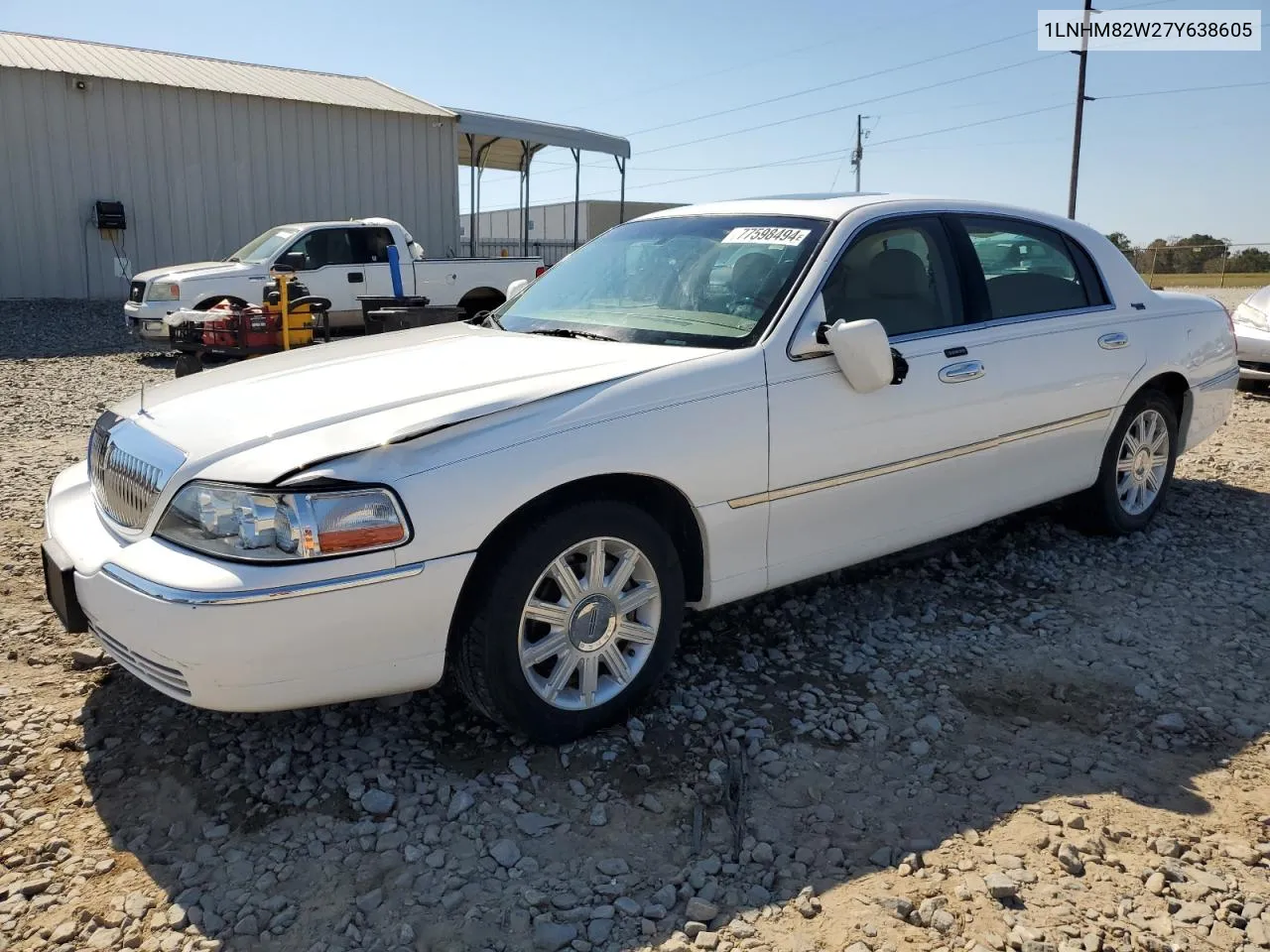 2007 Lincoln Town Car Signature Limited VIN: 1LNHM82W27Y638605 Lot: 77598494