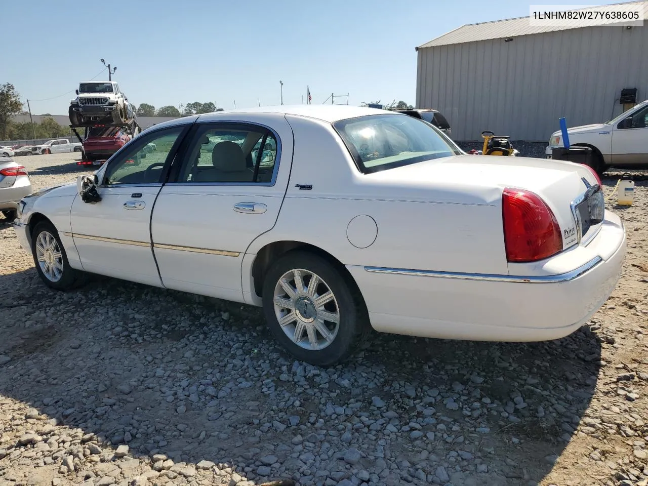 2007 Lincoln Town Car Signature Limited VIN: 1LNHM82W27Y638605 Lot: 77598494