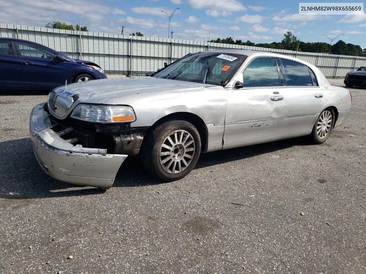 2008 Lincoln Town Car Signature Limited VIN: 2LNHM82W98X655659 Lot: 71976434