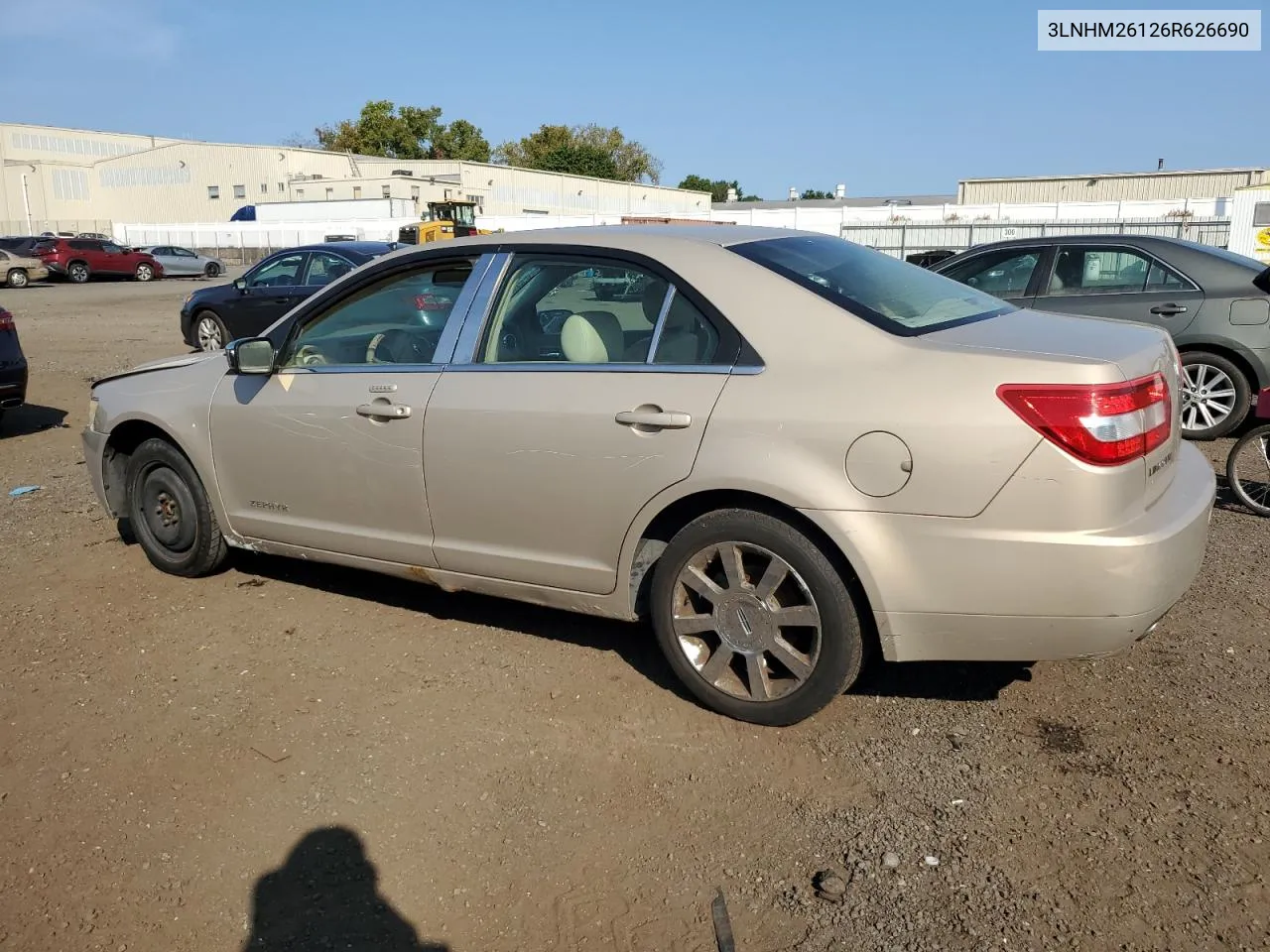 2006 Lincoln Zephyr VIN: 3LNHM26126R626690 Lot: 71560864