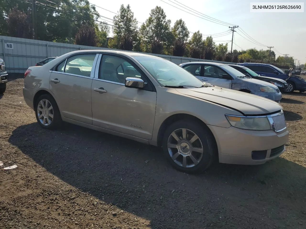 2006 Lincoln Zephyr VIN: 3LNHM26126R626690 Lot: 71560864