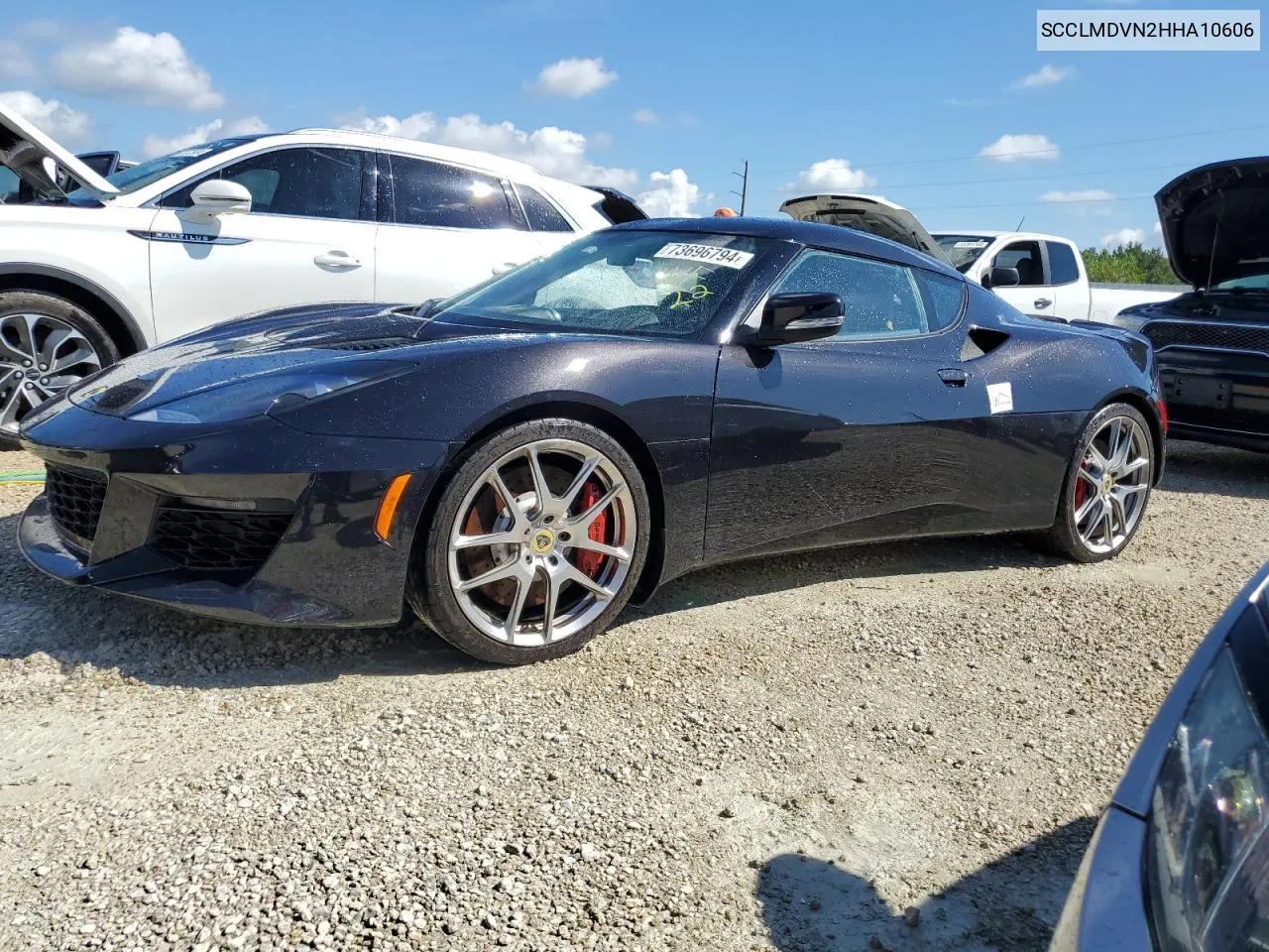 SCCLMDVN2HHA10606 2017 Lotus Evora