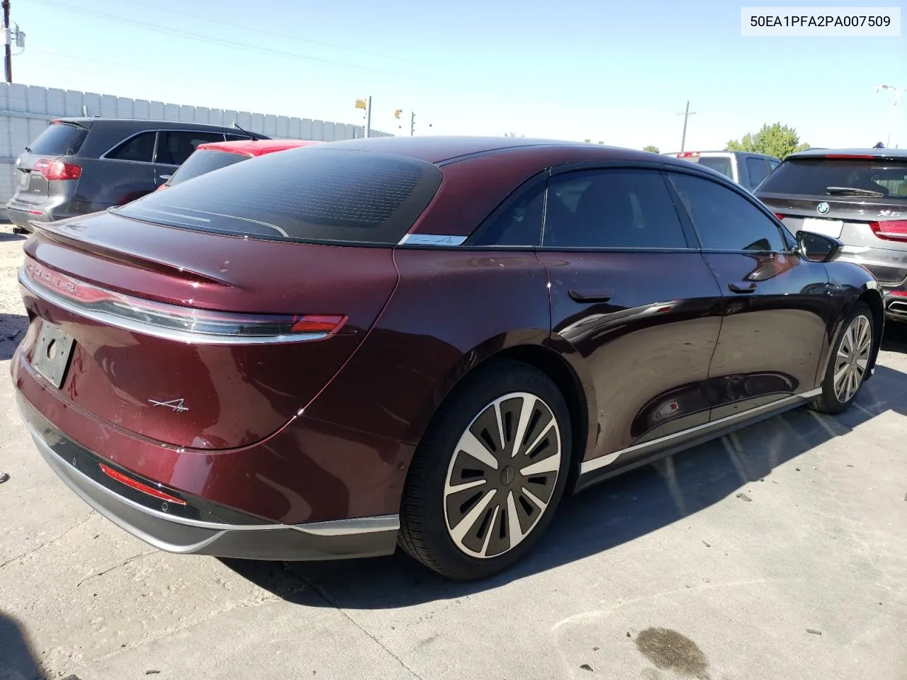 2023 Lucid Motors Air Pure VIN: 50EA1PFA2PA007509 Lot: 72772284