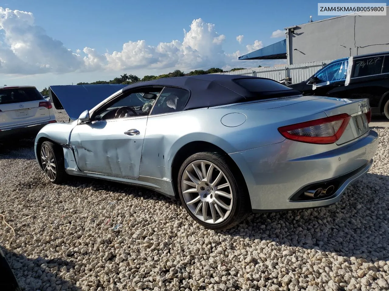 ZAM45KMA6B0059800 2011 Maserati Granturismo S