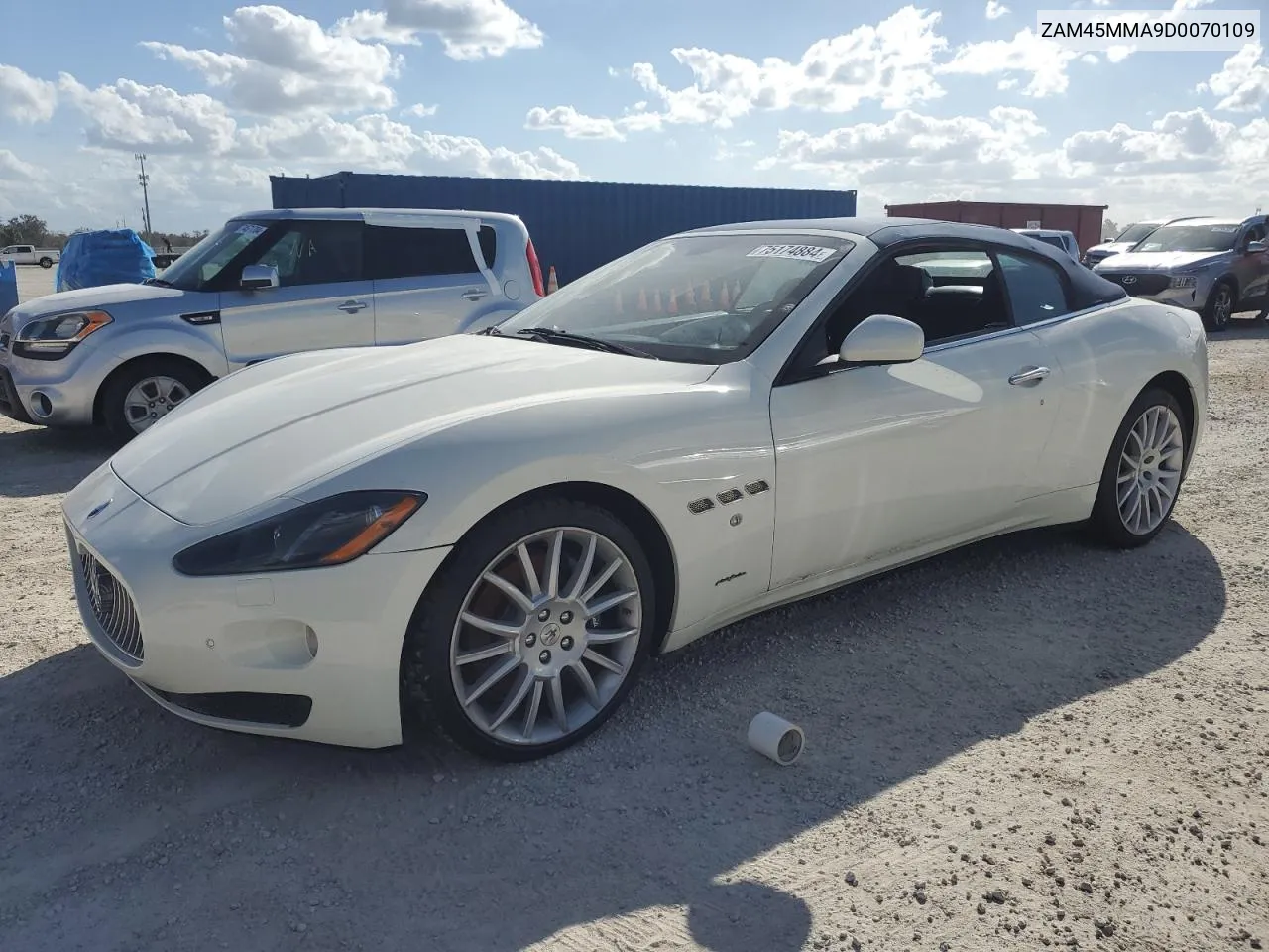 2013 Maserati Granturismo S VIN: ZAM45MMA9D0070109 Lot: 75174884